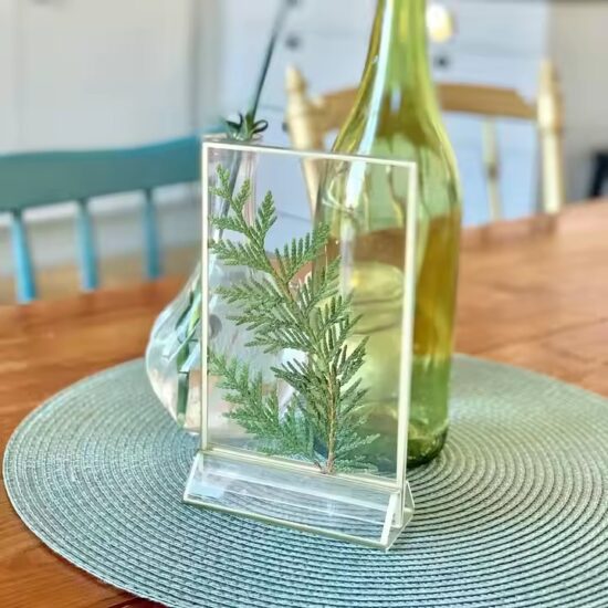 Wedding Acrylic Table Sign Holder for Desktop Decoration