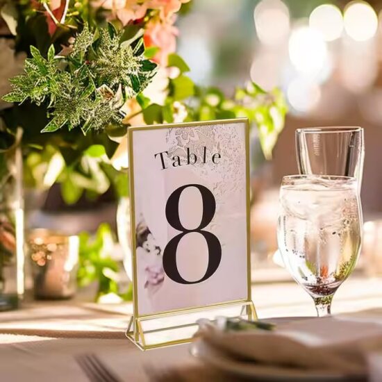 Wedding Acrylic Table Sign Holder for Desktop Decoration