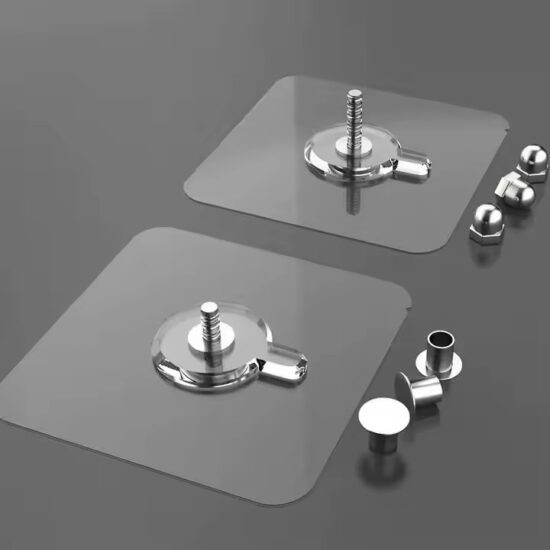 Transparent Adhesive Wall Hooks for Waterproof Acrylic Sign Mounting