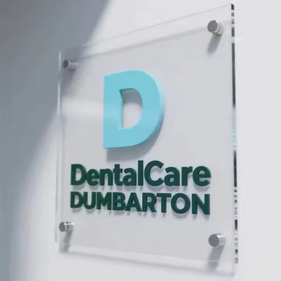 Custom Acrylic Sign with Printed Company Name and Logo for Office or Store