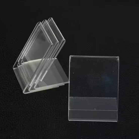 Blank Transparent Acrylic Desk Name Plate for Office Use
