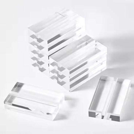 Custom Transparent Acrylic Office Desk Name Plate
