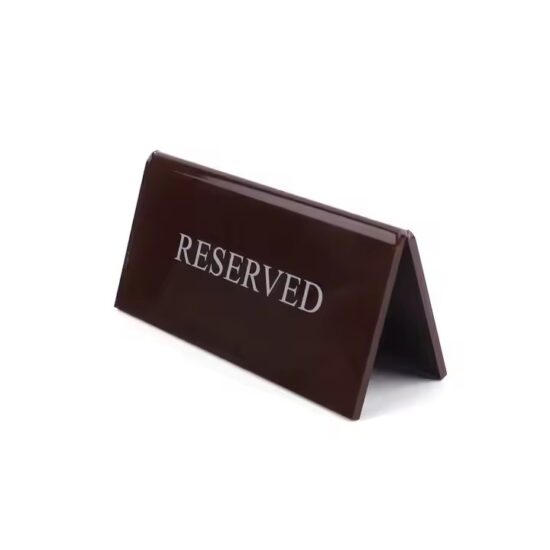 Custom Printed Acrylic Desk Sign with Personalized Name and Message