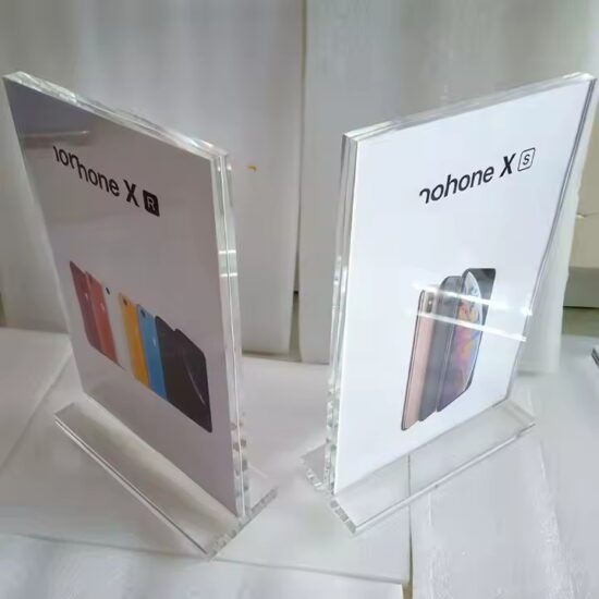 High-Quality Acrylic Desktop Sign Holder for Advertising