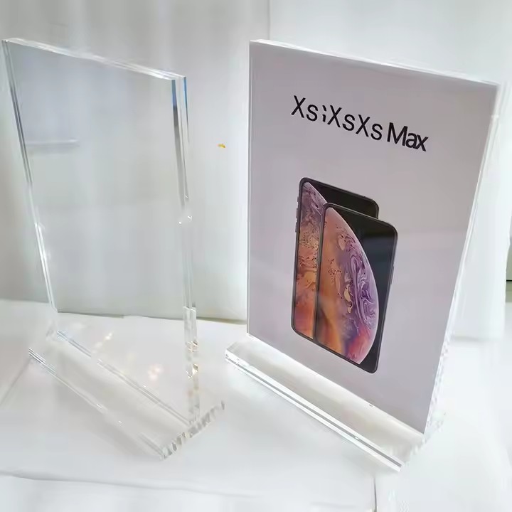 High-Quality Acrylic Desktop Sign Holder for Advertising