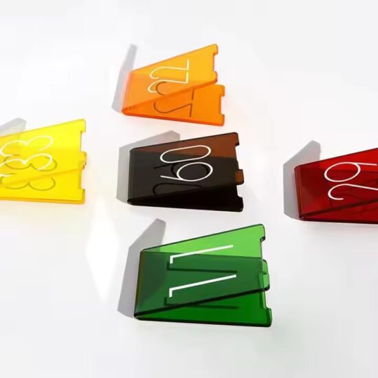 Custom Acrylic Table Number Sign with Printed Numbers for Wedding or Event