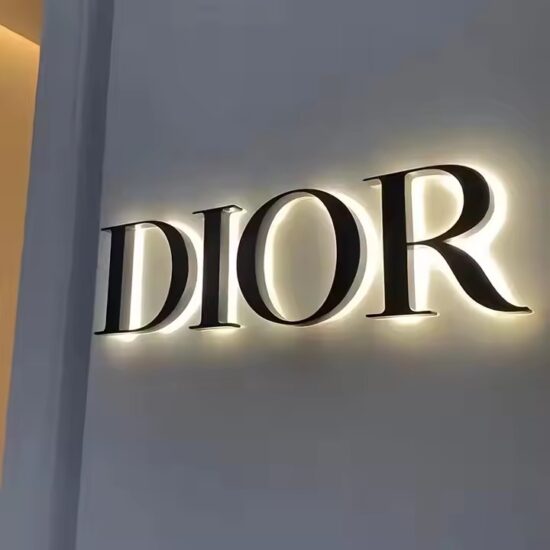 3D Outdoor Acrylic Store Sign with Custom Business Logo
