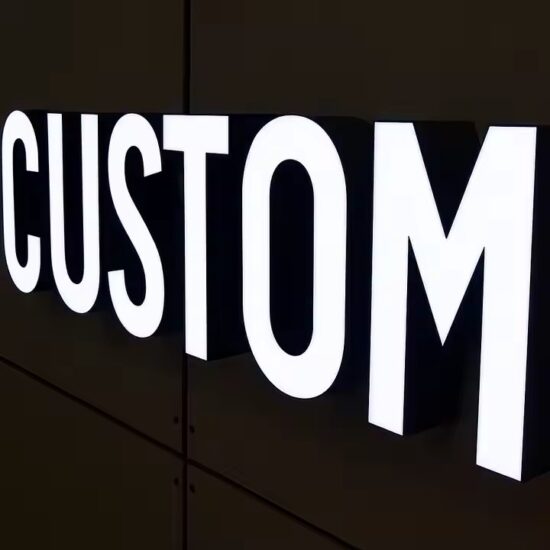 3D Outdoor Acrylic Store Sign with Custom Business Logo