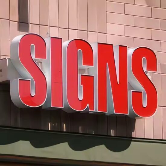Weatherproof 3D Acrylic Letter Sign for Storefront Branding