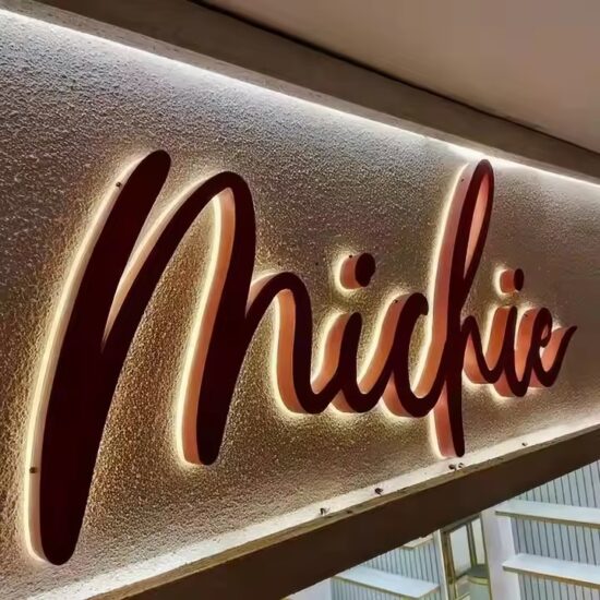 Weatherproof 3D Acrylic Letter Sign for Storefront Branding