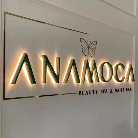 Personalized 3D Acrylic Outdoor Sign with Custom Logo for Businesses
