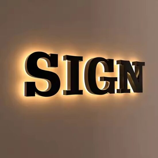 Personalized 3D Acrylic Outdoor Sign with Custom Logo for Businesses