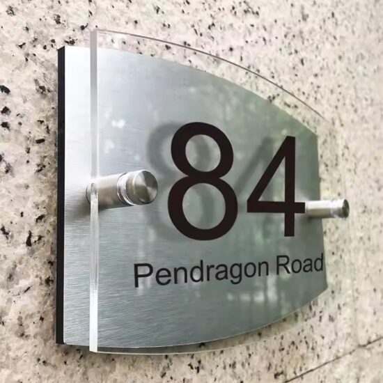 Personalized Wall Mounted Acrylic Address Sign