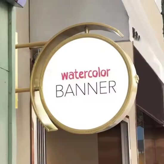 Outdoor Acrylic Sign for Coffee Shops and Retail Storefronts