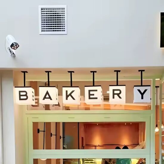 Round LED Acrylic Outdoor Sign for Coffee Shops and Stores