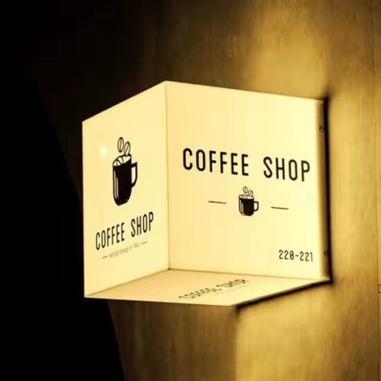 Round and Square Outdoor LED Acrylic Signs