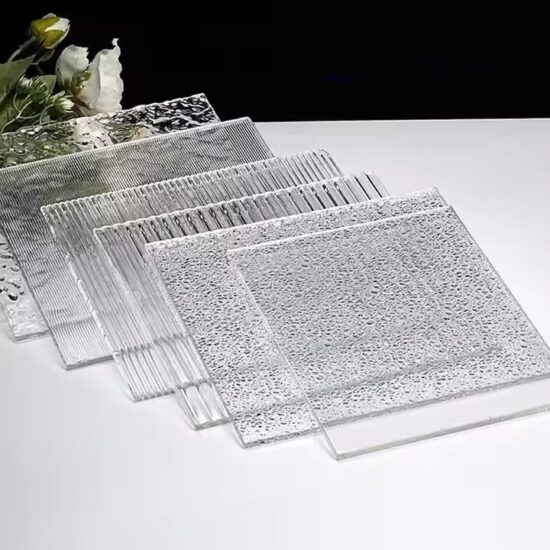 Ribbed Textured Clear Acrylic Sheet for Decorative Use