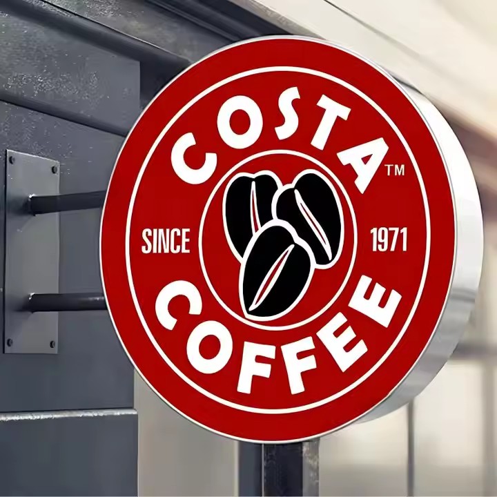 Double-Sided Waterproof LED Acrylic Sign for Outdoor Storefronts