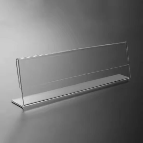 Premium Clear Acrylic Desk Name Plate