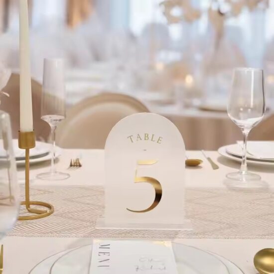 Frosted Acrylic Wedding Signage Sheets