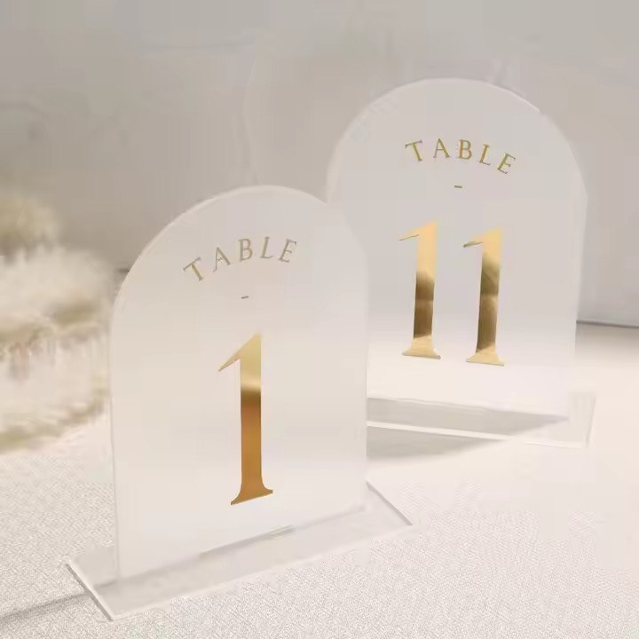 Frosted Acrylic Wedding Signage Sheets