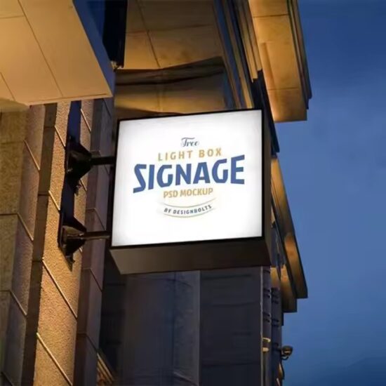 Double-Sided LED Acrylic Sign for Outdoor Advertising