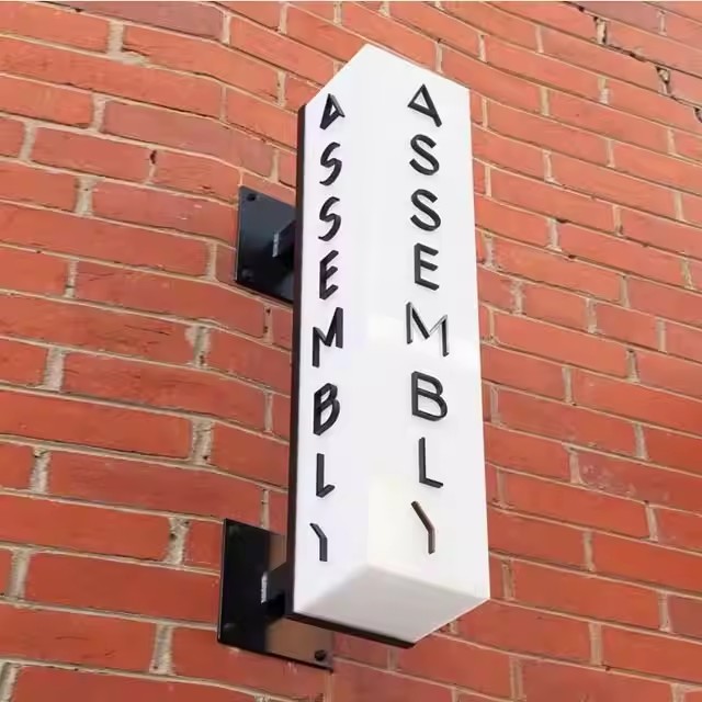 Double-Sided LED Acrylic Sign for Outdoor Advertising