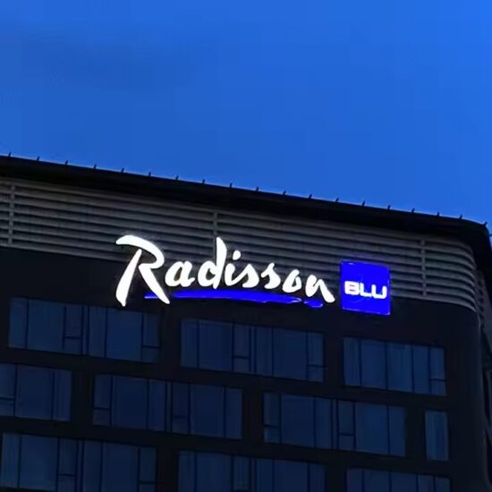 Custom 3D Lighted Outdoor Acrylic Sign for Shopfront Branding