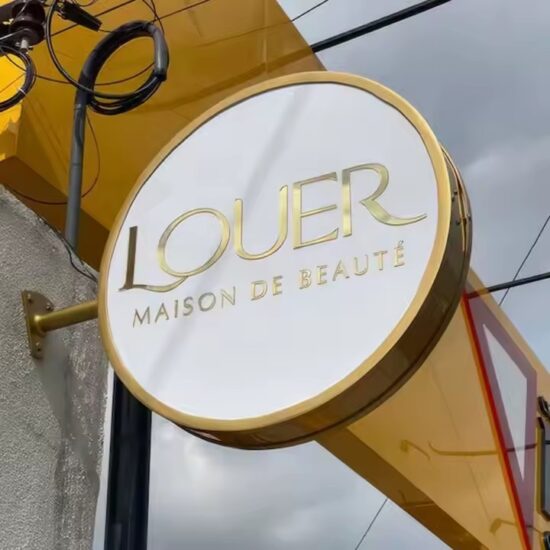 Wall-Mounted Outdoor Acrylic Sign for Shop Branding