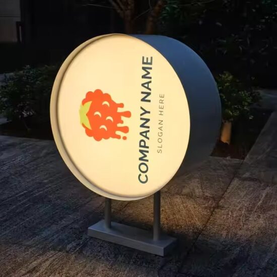 Waterproof Double-Sided LED Acrylic Sign for Storefront Advertising