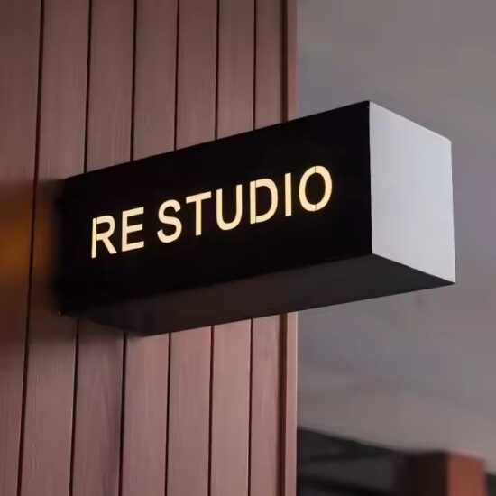 Waterproof Double-Sided LED Acrylic Sign for Storefront Advertising