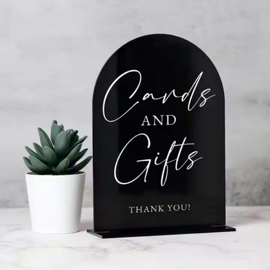 Engraved Acrylic Sign for Party and Event Decoration