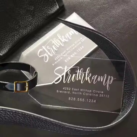 Clear Reserved Acrylic Seat Tags for Events