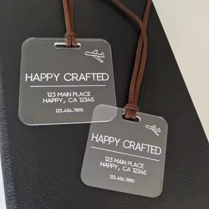 Clear Reserved Acrylic Seat Tags for Events