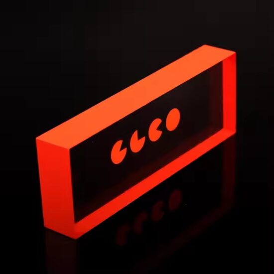 3D Laser Engraved Solid Color Acrylic Desk Name Plate