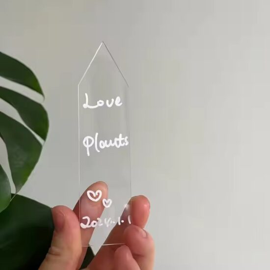 Clear Waterproof Acrylic Garden Plant Tags
