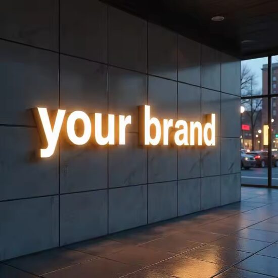 Outdoor Acrylic Letter Sign for Retail Storefront Branding