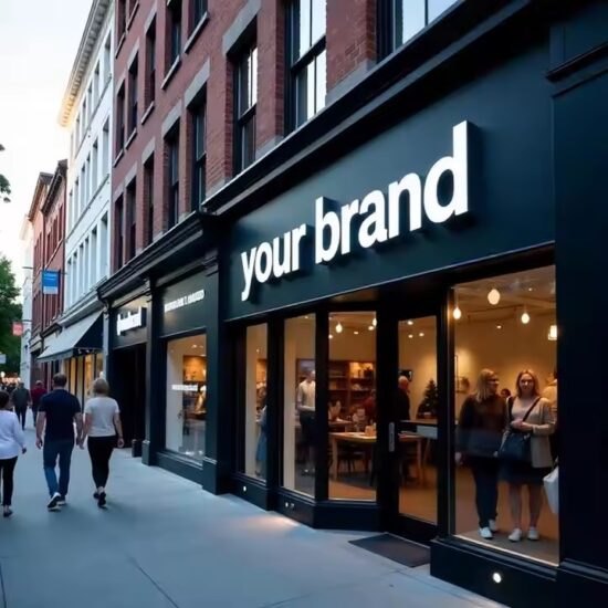 Outdoor Acrylic Letter Sign for Retail Storefront Branding