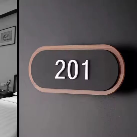 Modern acrylic door panel for hotel and apartment interior use