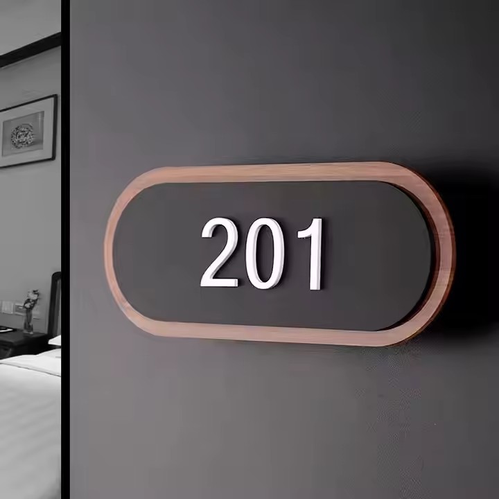 Modern acrylic door panel for hotel and apartment interior use
