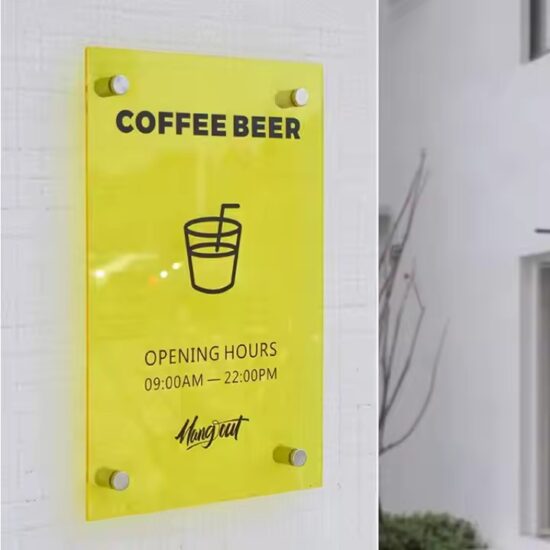 Personalized outdoor acrylic door panel for home decoration
