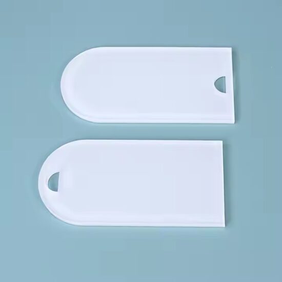 Rectangular acrylic seat labels for birthday parties