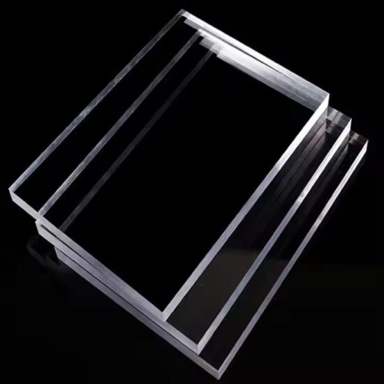 Custom size clear acrylic sheet with glossy finish and high transparency
