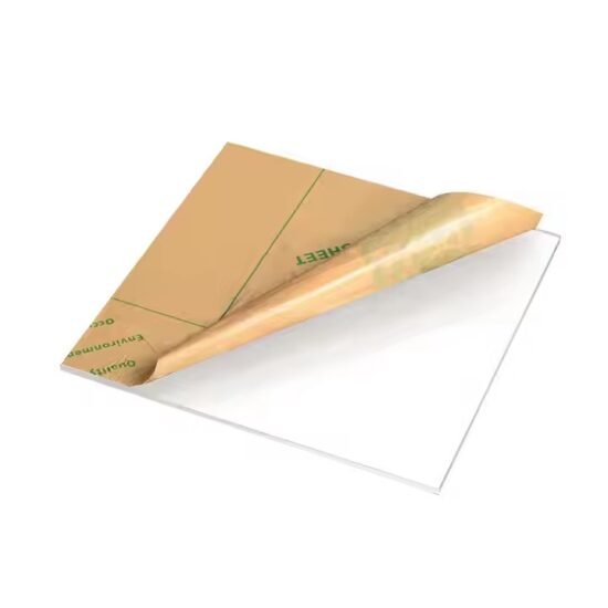 UV-resistant clear cast acrylic panel – custom-cut optical grade sheet