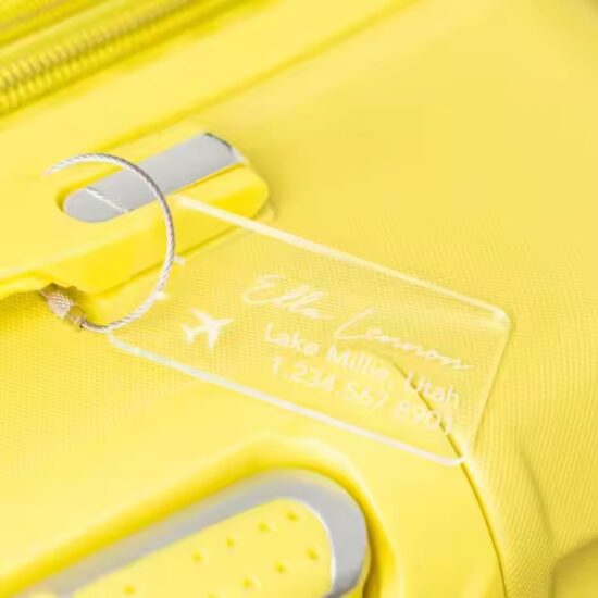 Personalized Blank Acrylic Luggage Tags for Travel and Suitcase ID