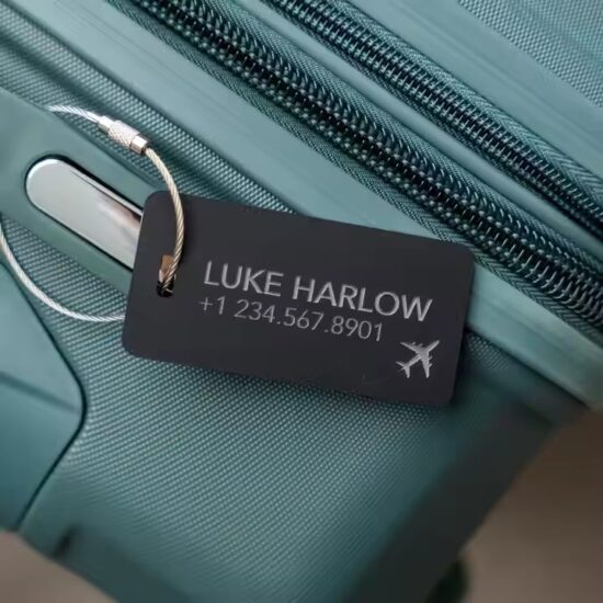 Personalized Blank Acrylic Luggage Tags for Travel and Suitcase ID