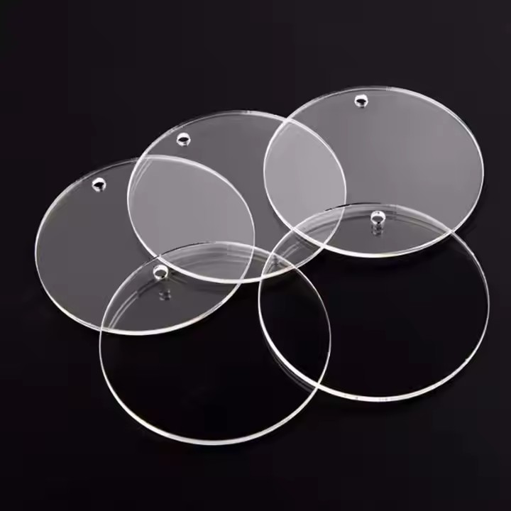 Blank Clear White Black Acrylic Tags for Custom Printing or Engraving
