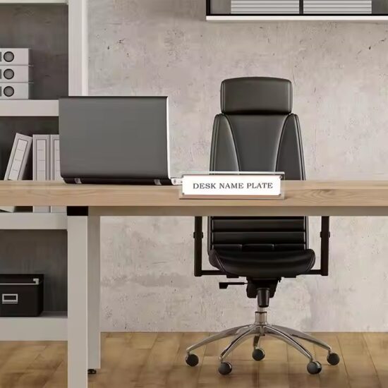 DIY Acrylic Desk Name Plate for Office