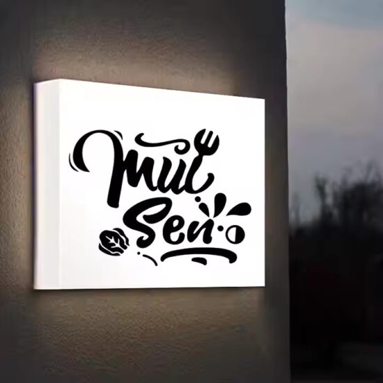 Weatherproof Custom Acrylic Sign for Outdoor Business Use