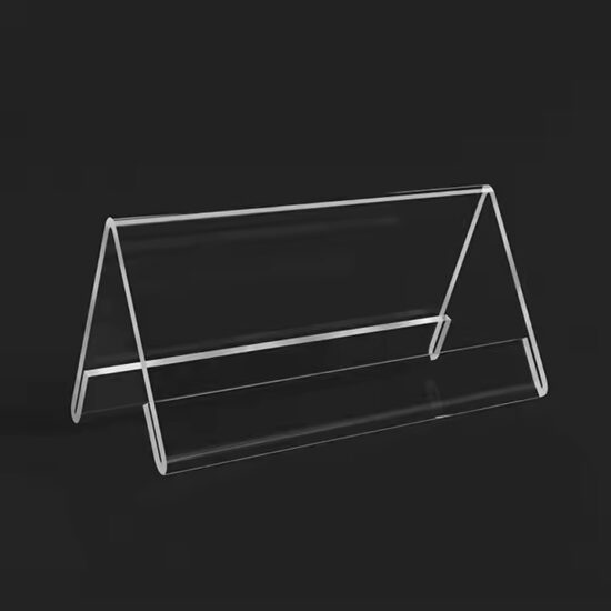 Double-Sided Clear Acrylic Office Desk Name Plate